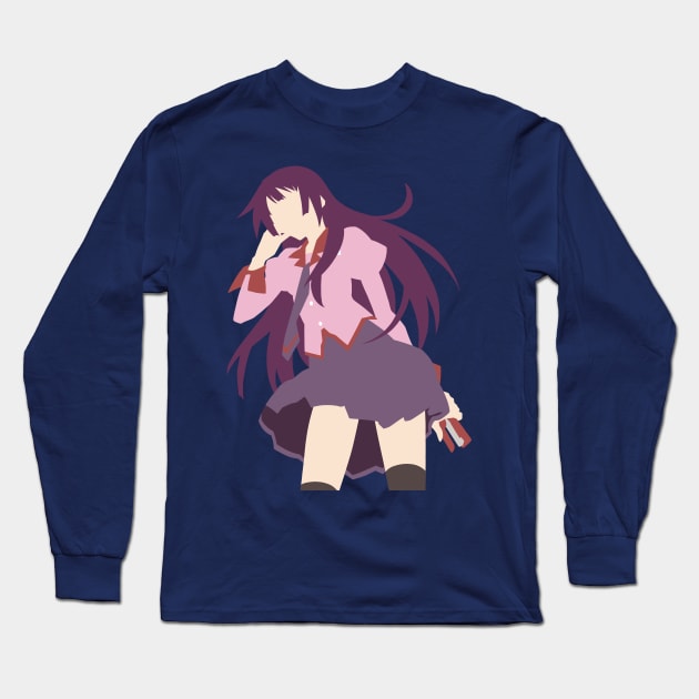 Senjougahara Minimalist ver.1 Long Sleeve T-Shirt by ZeroKara